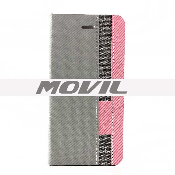 NP-2464 Funda Moda Raya Patrón de PU Cuero para Apple iPhone 6-8